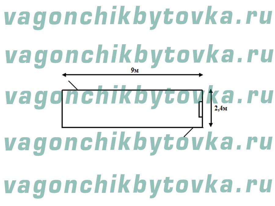 Торговый павильон из БК 9м